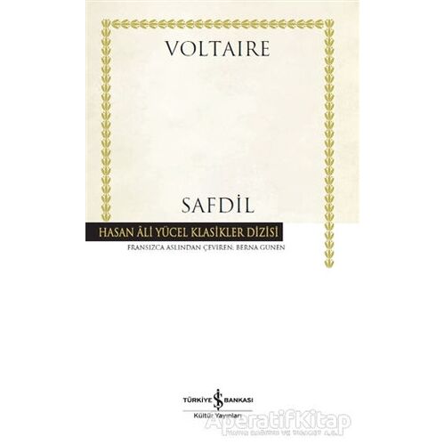 Safdil - Voltaire - İş Bankası Kültür Yayınları