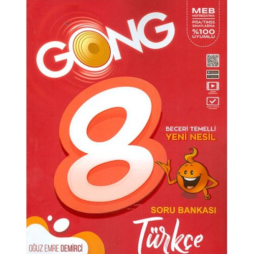 GONG 8. Sınıf Türkçe Soru Bankası - Oğuz Emre Demirci - Eğiten Kitap