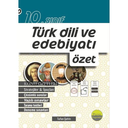 10.Sınıf Türk Dili ve Edebiyatı Özet Pano Yayınevi