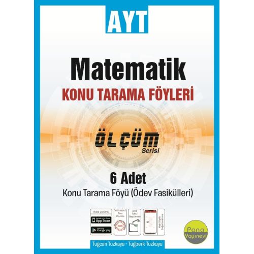 AYT Matematik Tarama Föyleri 6 Fasikül Pano Yayınevi