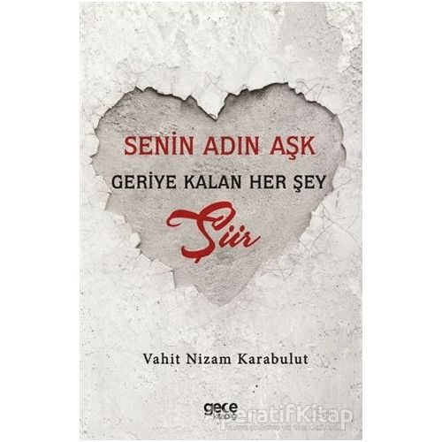 Senin Adın Aşk - Geriye Kalan Her Şey Şiir - Vahit Nizam Karabulut - Gece Kitaplığı