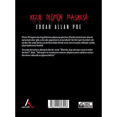 Kızıl Ölümün Maskesi - Edgar Allan Poe - Cep Boy Aperatif Tadımlık Kitaplar