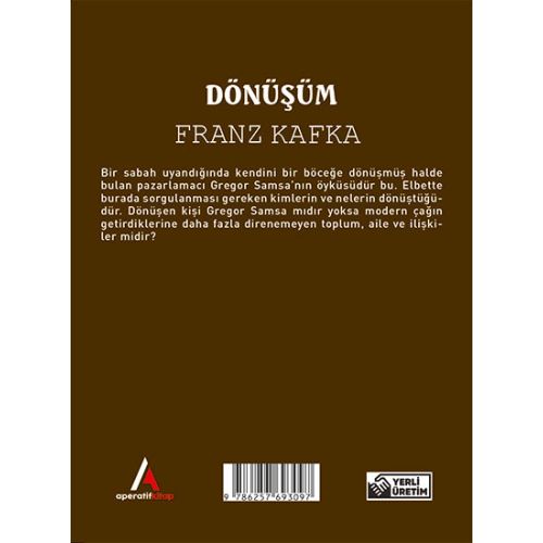 Dönüşüm - Franz Kafka - Cep Boy Aperatif Tadımlık Kitaplar