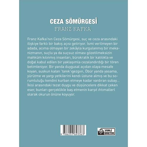 Ceza Sömürgesi - Franz Kafka - Cep Boy Aperatif Tadımlık Kitaplar