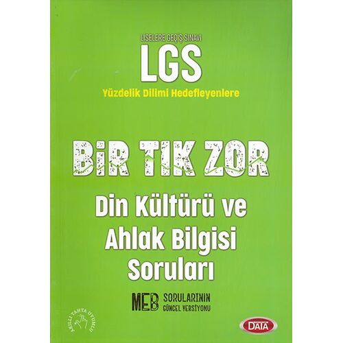 LGS Bir Tık Zor Din Kültürü ve Ahlak Bilgisi Soruları Data Yayınları