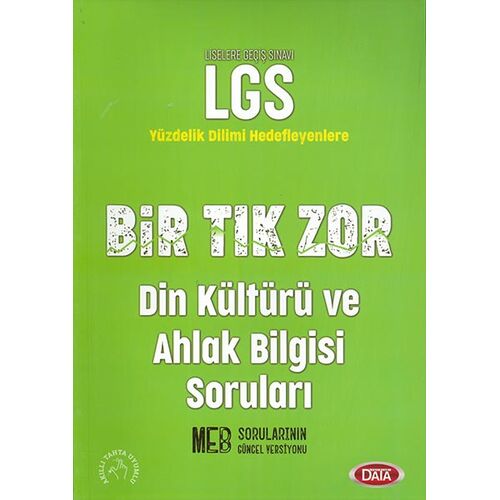 LGS Bir Tık Zor Din Kültürü ve Ahlak Bilgisi Soruları Data Yayınları