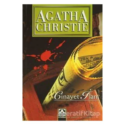 Cinayet İlanı - Agatha Christie - Altın Kitaplar