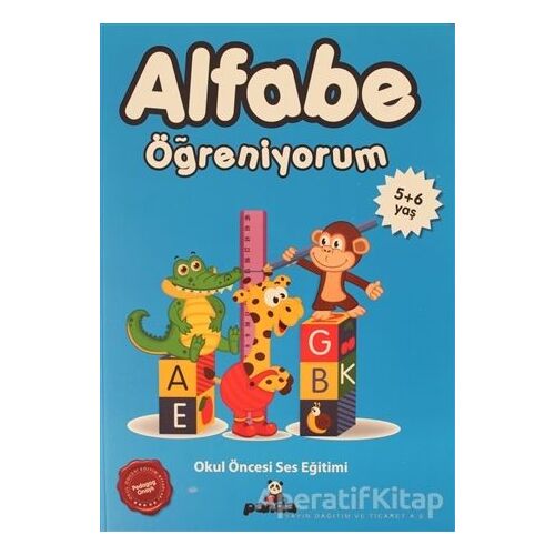 Alfabe Öğreniyorum 5 + 6 Yaş - Afife Çoruk - Beyaz Panda Yayınları