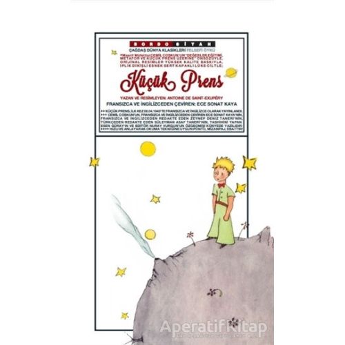 Küçük Prens - Antoine de Saint-Exupery - Bordo Siyah Yayınları