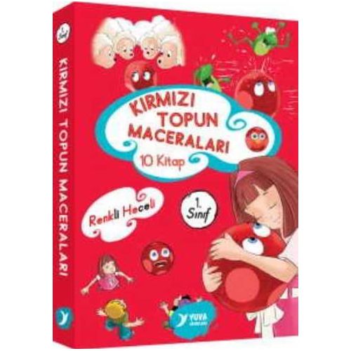 1. Sınıf Kırmızı Topun Maceraları (10 Kitap Takım) - Müzehher Özgün - Yuva Yayınları