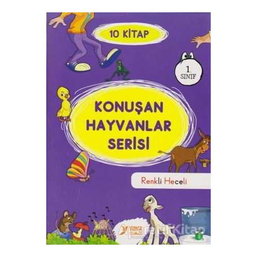 1. Sınıf Konuşan Hayvanlar Serisi (HECELİ) (10 Kitap Takım) - Müzehher Özgün - Yuva Yayınları