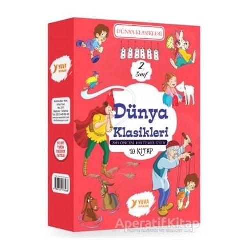 2. Sınıf Dünya Klasikleri (10 Kitap Takım) - Kolektif - Yuva Yayınları