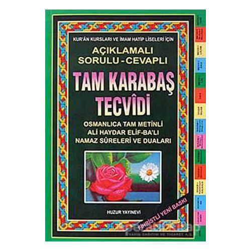 Tam Karabaş Tecvidi (Fihristli) - Şeyh Abdurrahman Karabaşi - Huzur Yayınevi