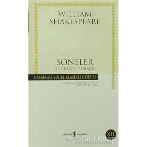 Soneler - William Shakespeare - İş Bankası Kültür Yayınları