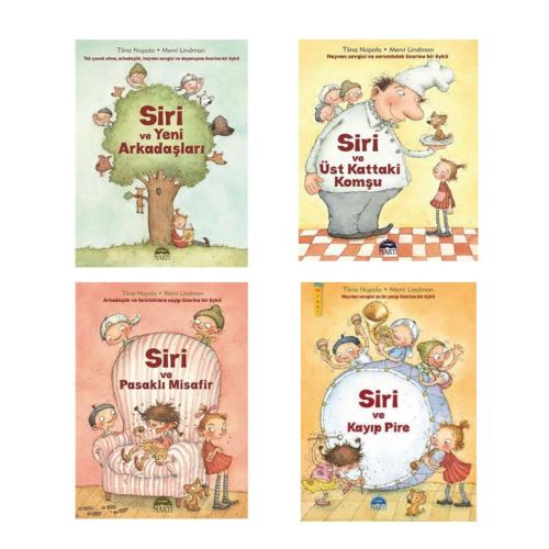 Siri Çoçuk Kitapları Ciltli Renkli Kuşe Baskı 4 Kitap Martı Çocuk