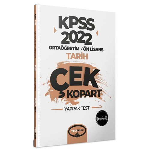 Yediiklim 2022 KPSS Ortaöğretim Ön Lisans Genel Kültür Tarih Çek Kopart Yaprak Test