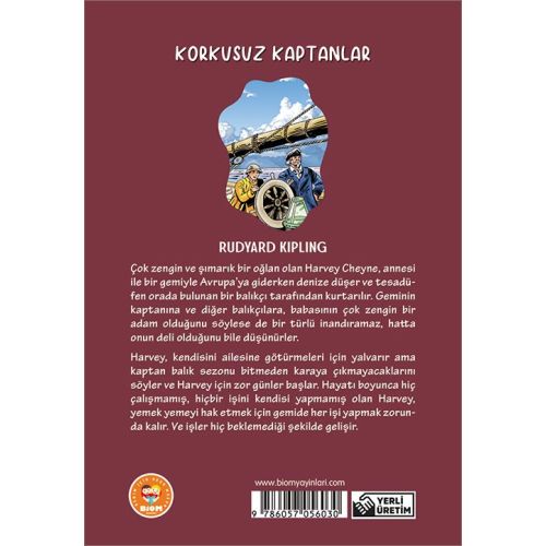 Korkusuz Kaptanlar - Rudyard Kipling - Biom (Çocuk Klasikleri)