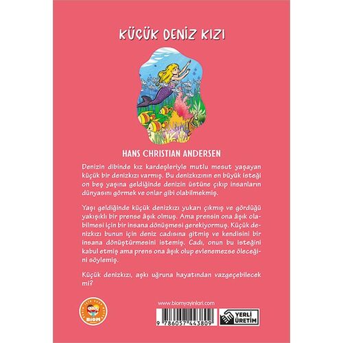 Küçük Deniz Kızı - Hans Christian Andersen - Biom (Çocuk Klasikleri)