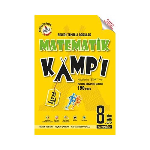 8. Sınıf Matematik Kampı Soru Bankası Startfen Yayınları