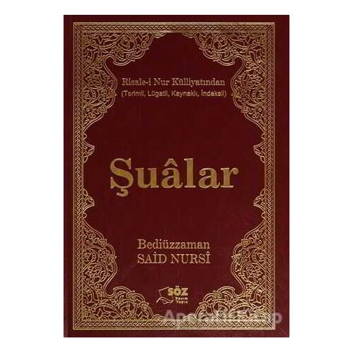 Şualar Ciltli - Bediüzzaman Said-i Nursi - Söz Basım Yayın