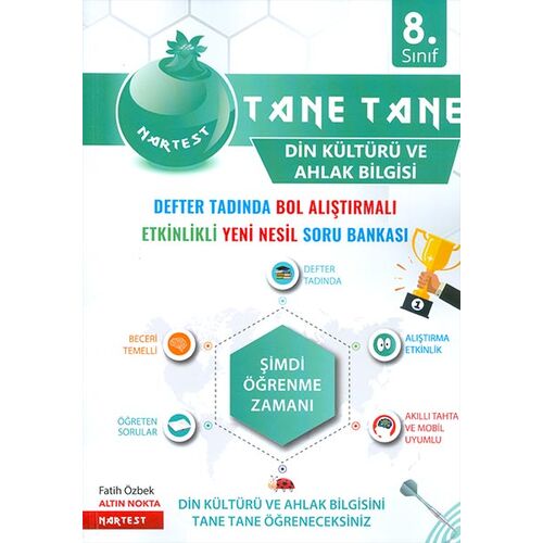 8.Sınıf Yeşil Defter Tadında Tane Tane Din Kültürü Ve Ahlak Bilgisi Nartest Yayınları