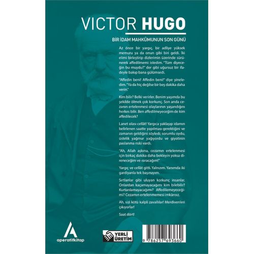 Bir İdam Mahkumunun Son Günü - Victor Hugo - Aperatif (Dünya Klasikleri)