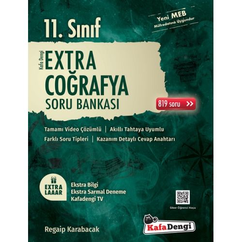 11. Sınıf Coğrafya Extra Soru Bankası Kafadengi Yayınları