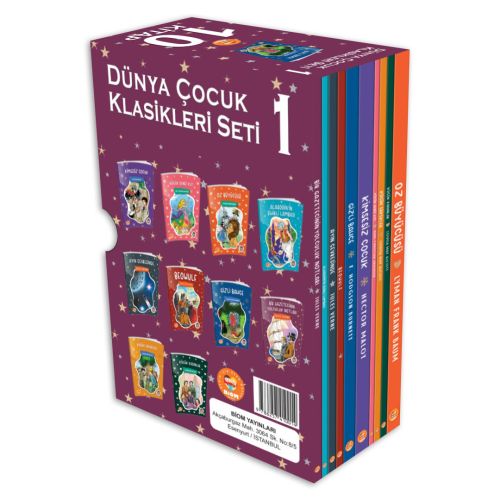 Dünya Çocuk Klasikleri Seti-1 10 Kitap Biom Yayınları