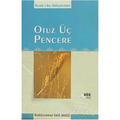 Otuz Üç Pencere Cep boy - Bediüzzaman Said-i Nursi - Söz Basım Yayın