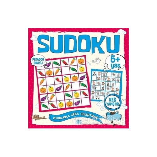 Çocuklar İçin Sudoku Kes Yapıştır (5+ Yaş) - Kolektif - Dokuz Çocuk