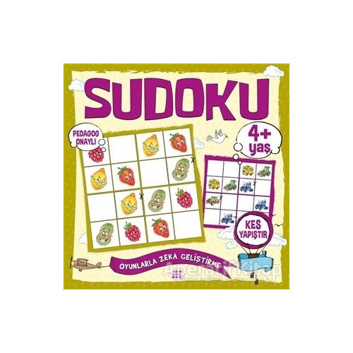 Çocuklar İçin Sudoku Kes Yapıştır (4+ Yaş) - Kolektif - Dokuz Çocuk