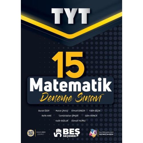 Beş Seçenek YKS TYT Matematik 15 Deneme Sınavı