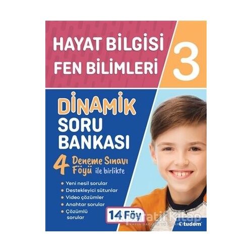 3. Sınıf Hayat Bilgisi - Fen Bilimleri Dinamik Soru Bankası - Kolektif - Tudem Yayınları