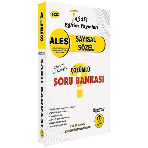 Tasarı 2022 ALES Sayısal Sözel Çözümlü Soru Bankası