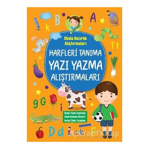 Harfleri Tanıma Yazı Yazma Alıştırmaları - Tuba Öztürk - Bıcırık Yayınları