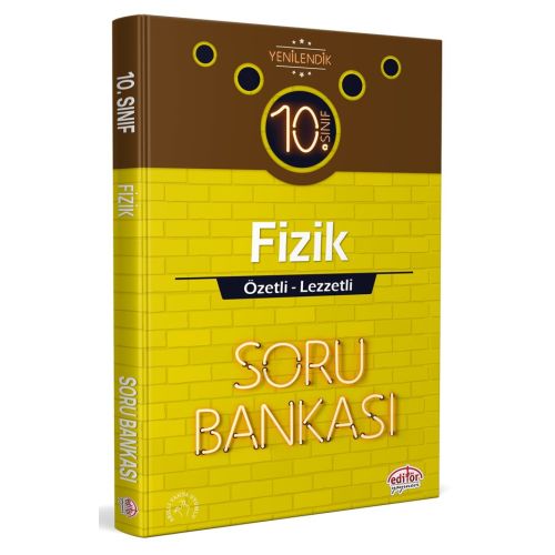 Editör 10. Sınıf Fizik Özetli Lezzetli Soru Bankası