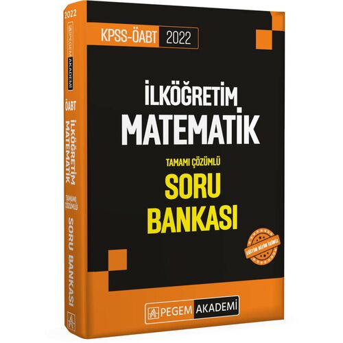 Pegem Akademi 2022 KPSS ÖABT İlköğretim Matematik Soru Bankası