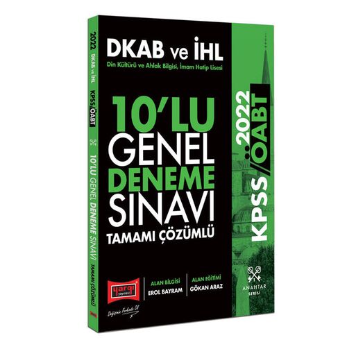 Yargı 2022 ÖABT Din Kültürü ve Ahlak Bilgisi İmam Hatip Lisesi Çözümlü 10’lu Genel Deneme Sınavı