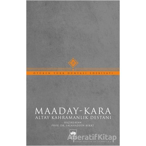 Maaday- Kara - Salahaddin Bekki - Ötüken Neşriyat