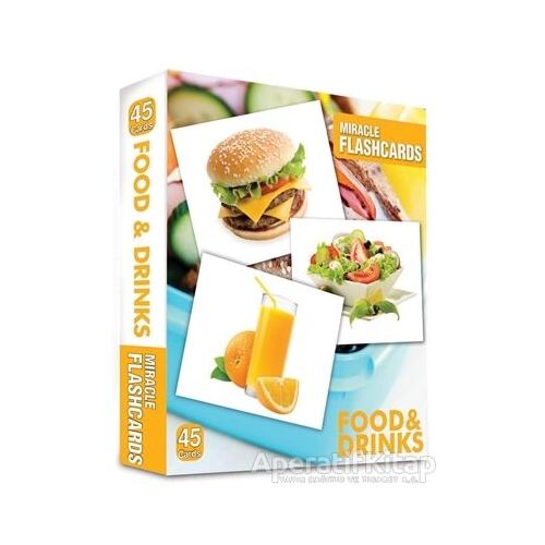 Miracle Flashcards - Food and Drink-Box 45 Cards - Kolektif - MK Publications