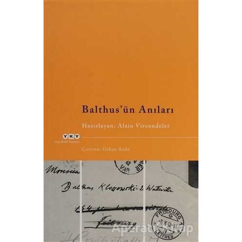Balthus’ün Anıları - Alain Vircondelet - Yapı Kredi Yayınları