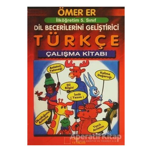 İlköğretim 5. Sınıf Türkçe Çalışma Kitabı - Ömer Er - Kare Yayınları