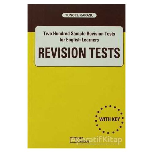 Revision Tests - Tuncel Karasu - Kare Yayınları