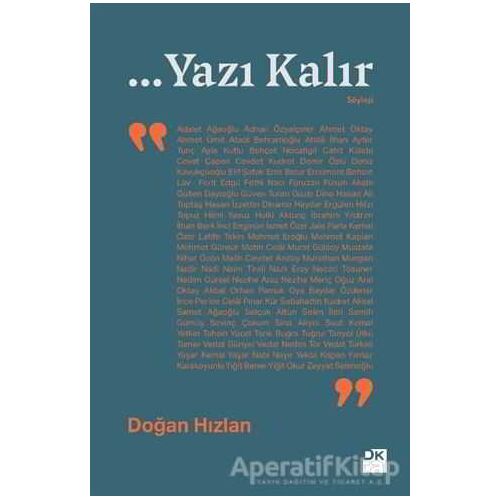 ... Yazı Kalır - Doğan Hızlan - Doğan Kitap