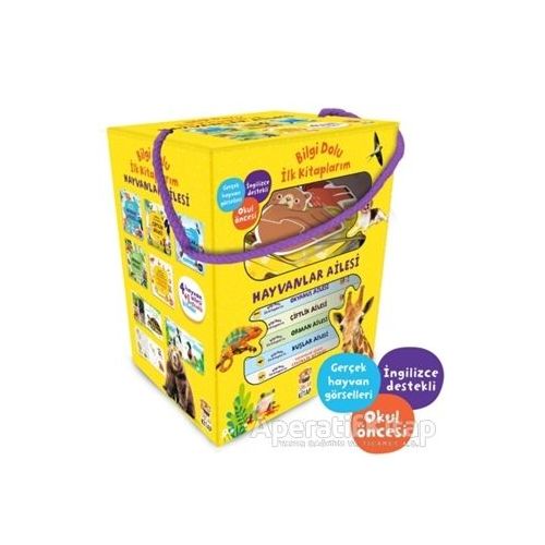 Hayvanlar Ailesi - Bilgi Dolu İlk Kitaplarım Set (5 Kitap Takım) - Kevser Aya - Sincap Kitap