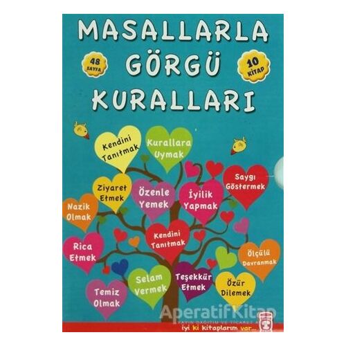 Masallarla Görgü Kuralları (10 Kitap Takım) - Münire Şafak - Timaş Çocuk