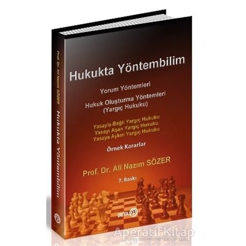 Hukukta Yöntembilim - Ali Nazım Sözer - Beta Yayınevi