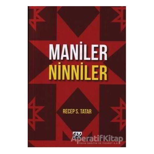 Maniler - Ninniler - Recep S. Tatar - Su Yayınevi