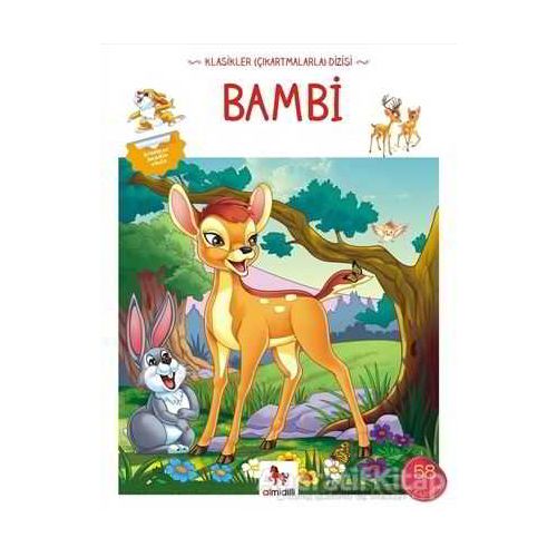 Bambi - Klasikler Çıkartmalarla Dizisi - Felix Salten - Almidilli