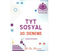 Çöz Kazan TYT Sosyal 30 Deneme Seti